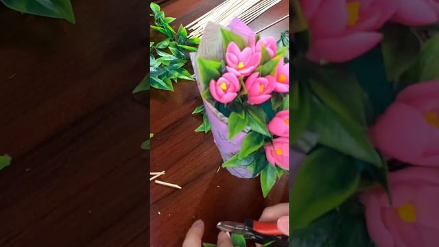 Мыловарение: сборка букета? Форма крокусы, формодел Людмила Олейник ? смотреть онлайн