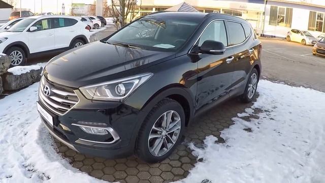 HYUNDAI SANTA FE !! 4WD PREMIUM EDITION !! BLACK COLOUR !! WALKAROUND !! смотреть онлайн