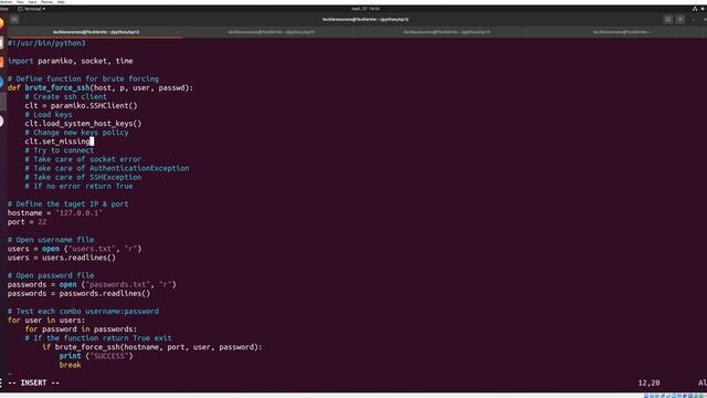 Python pour hacker ethique ep.12 : Brute force SSH смотреть онлайн