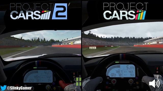 Project CARS 2 Vs Project CARS - Graphics And Sound Comparison - BMW Z4 GT3 @ Hockenheim