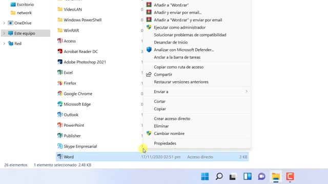 Como poner Programas en el Escritorio Windows 11 | crear acceso directo de un programa o aplicación смотреть онлайн