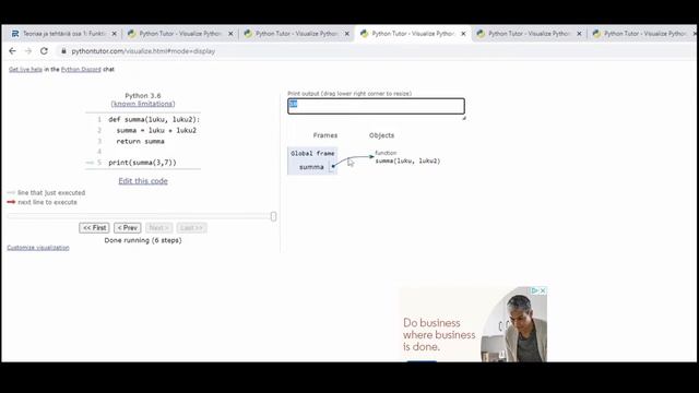 Funktioiden käyttöä Python ohjelmointikielellä смотреть онлайн
