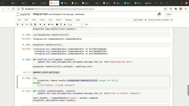 telegram bot multiple CommandHandlers смотреть онлайн