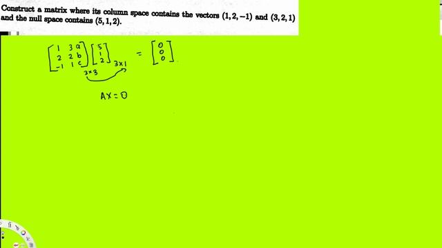 Construct a matrix where its column space contains the vectors (1,2, 1) and (3,2,1) смотреть онлайн