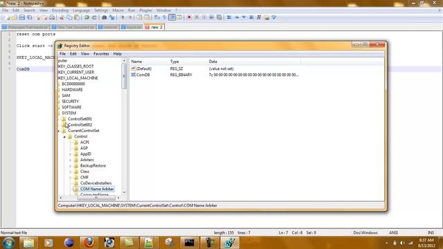 How to reset com ports windows 7 смотреть онлайн