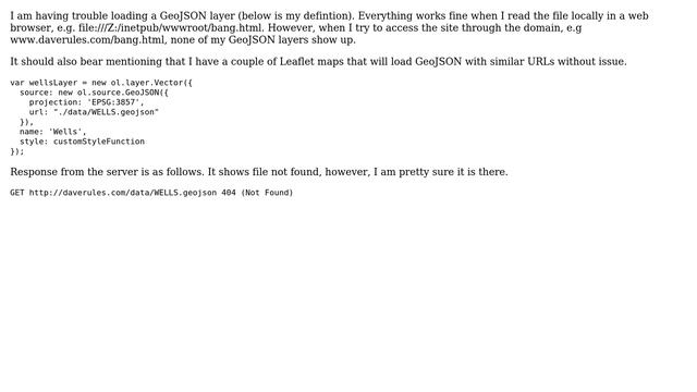 GIS: OpenLayers 3 GeoJSON not loading смотреть онлайн
