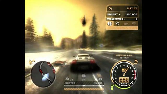 NFS Most Wanted HEAT LEVEL 5!! Insane pursuit with Lamborghini Gallardo!! смотреть онлайн