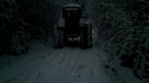 Т-40АМ на спарке работа в лесу