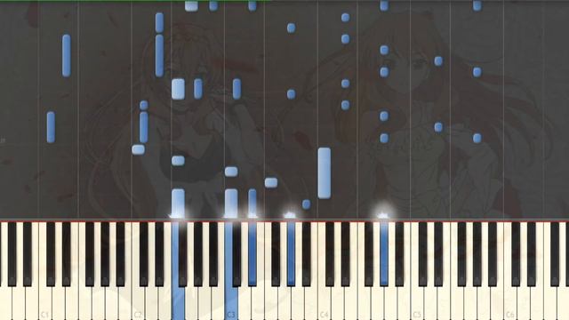 [Golden Time] ED Sweet & Sweet Cherry Piano Synthesia Tutorial смотреть онлайн