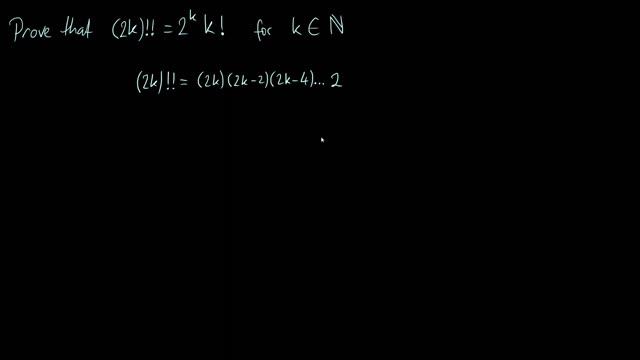 Double factorial of an even number: a useful identity смотреть онлайн