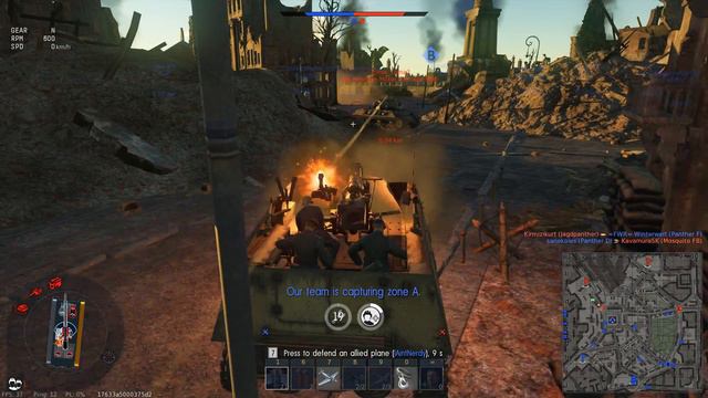 War Thunder #079 (PC/DX11) - Nashorn & Panther G flanking on Advance to the Rhine: best score смотреть онлайн