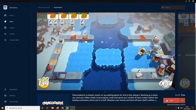 Epic Games Store Mystery Game 4 | Overcooked LIVE смотреть онлайн