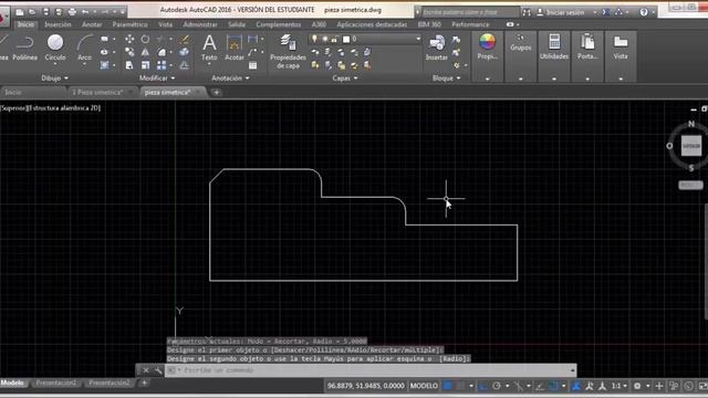 Chaflan, Empalme y Sombreado en AutoCAD 2016 смотреть онлайн
