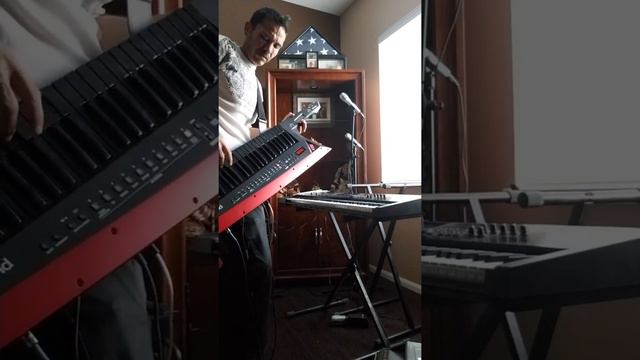 Roland AX Edge Keytar, Roland Juno Stage, Roland PR-100, Roland MT-100 Writing Process