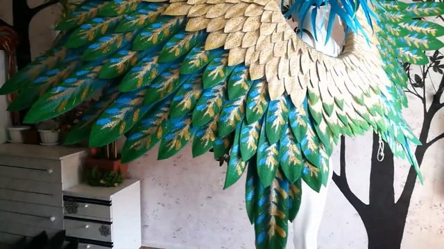 Крылья с росписью и ирокез для танцев #ЛисьяМастерская смотреть онлайн