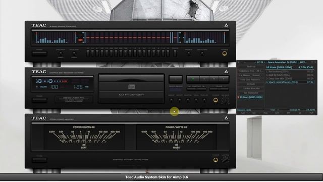 TEAC Audio System (CD-RW890) Skin for Aimp 3.6 смотреть онлайн