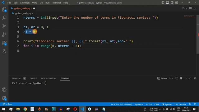Python Program #15 - Print Fibonacci Series using For loop in Python смотреть онлайн
