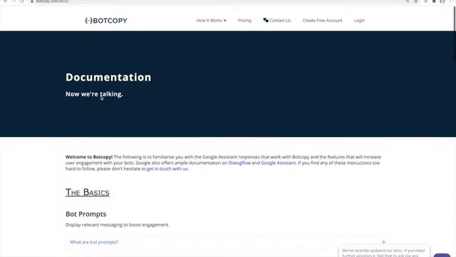 Botcopy Ref Parameter Detection | Dialogflow chatbots for websites смотреть онлайн