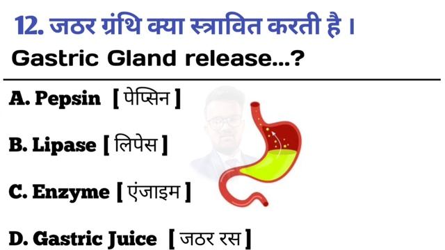 Digestive System | पाचन तंत्र | Digestive System MCQ | important medical mcq | NORCET Mcq | CHO смотреть онлайн