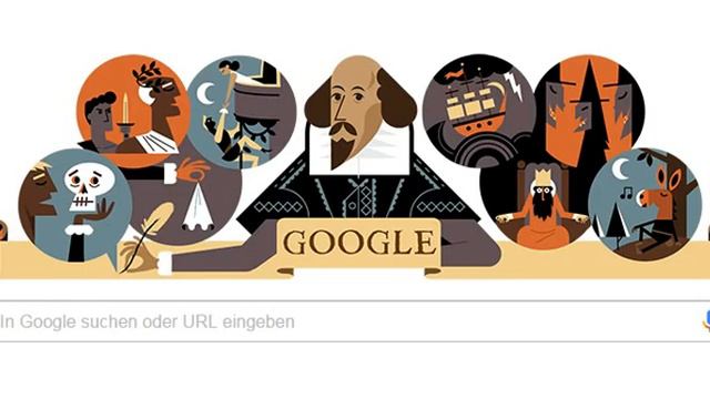 Google Doodle - Wir feiern William Shakespeare смотреть онлайн
