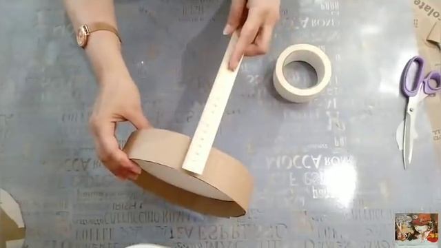 Делаем сами круглую коробку.. Декор. смотреть онлайн