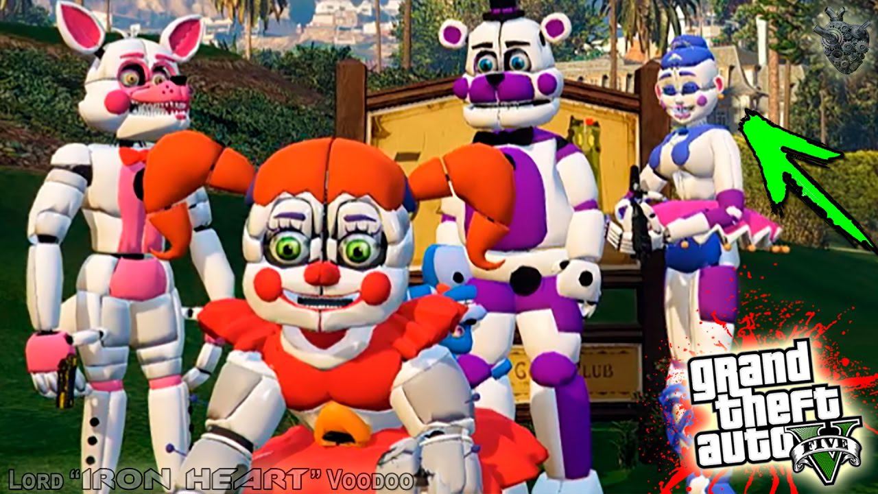 ГТА 5 МОДЫ! FIVE NIGHTS AT FREDDY'S: SISTER LOCATION АНИМАТРОНИКИ ФНАФ В МИРЕ GTA V! GTA 5 MODS #195 смотреть онлайн
