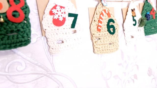вяжем домики крючком для адвент календаря ✨ We Knit Houses With A Hook For The Advent Calendar