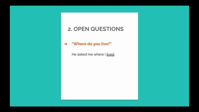 REPORTED SPEECH INTRODUCTION