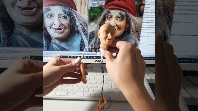 Делаю бабушку Ягульку. Как собирать куклу на проволочный каркас. смотреть онлайн