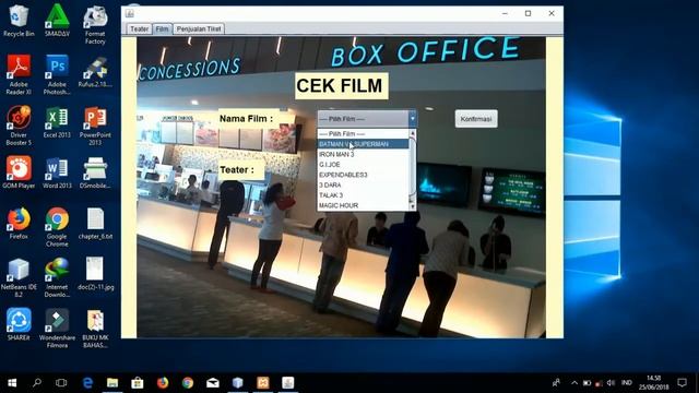 System Pemrograman Booking Tiket Bioskop JAVA смотреть онлайн