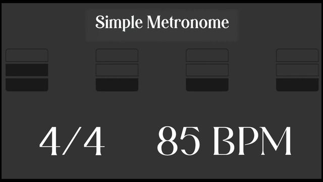 Metronome - 85 BPM смотреть онлайн