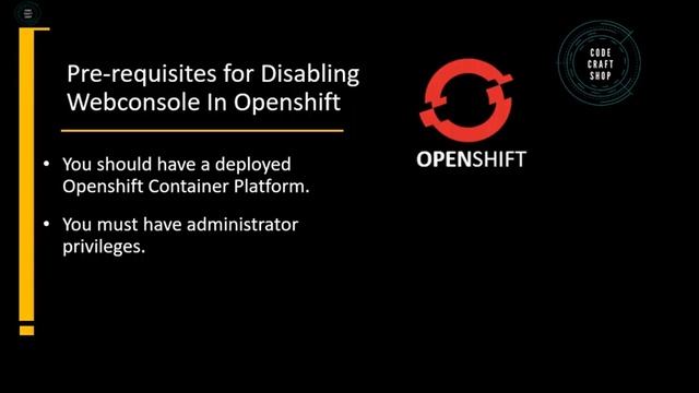 Disable web console in openshift 4 | openshift container platform смотреть онлайн