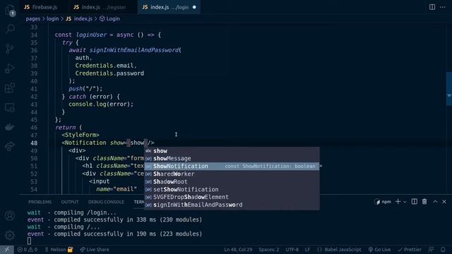 Autenticación con correo y contraseña utilizando Firebase y Next JS смотреть онлайн