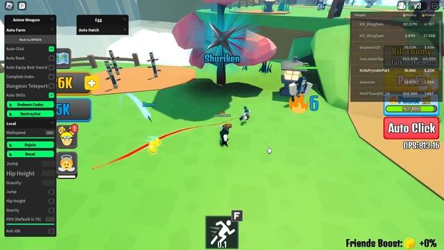 ROBLOX AMIME WEAPON SIMULATOR SCRIPT *PASTEBIN* (AUTO CLICK, TELEPORT AND MORE) - WORKING! смотреть онлайн