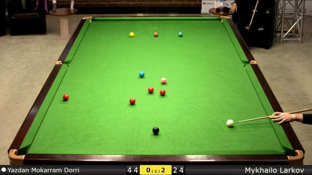 Snooker U21 Groups : Yazdan Mokarram Dorri vs Mykhailo Larkov смотреть онлайн