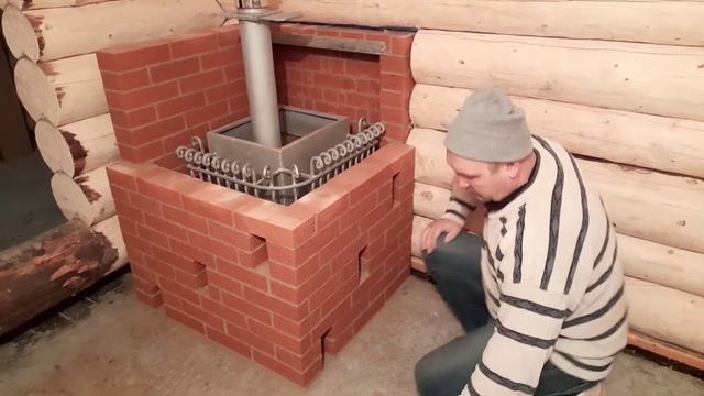 Установка печи в баню смотреть онлайн