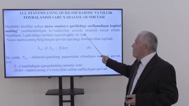 Mavzu: Nasos Stansiyalari Foydalanish Texnik Iqtisodiy Hisoblar.