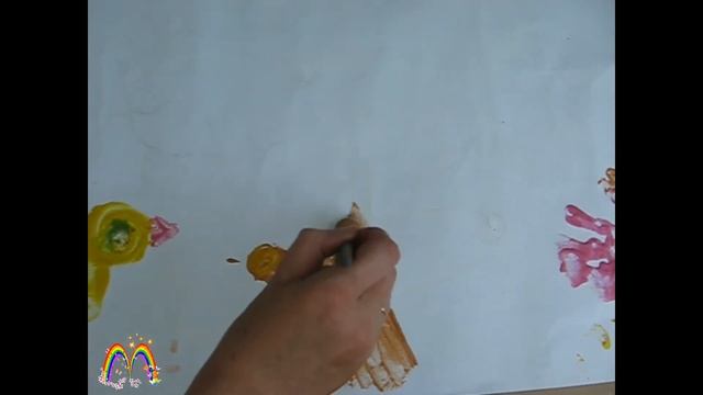 Пальчиковые краски. Рисуем ладошками и ножками домашних животных. смотреть онлайн