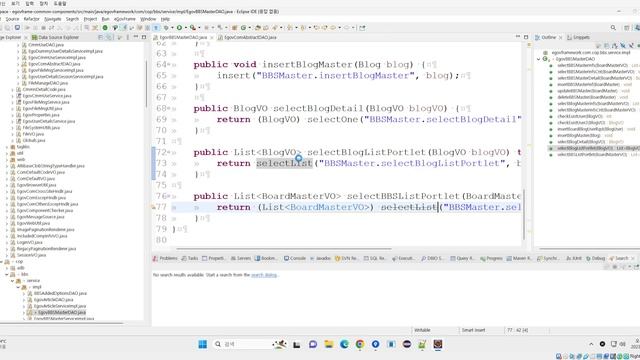 EgovBBSMasterDAO.java list 를 selectList 로 대체 смотреть онлайн