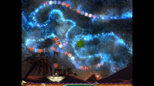 Luxor 3 - Stage 10 - 2 Puzzle (Slow-Motion)