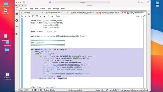 L9.3.2 Multilayer Perceptron in PyTorch -- Code Example Part 2/3 (Jupyter Notebook) смотреть онлайн