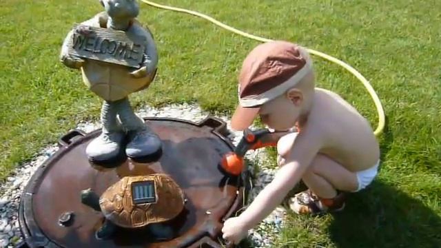 Полив газона