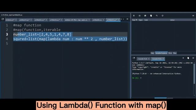 How to use lambda() function with map() | Python Tutorial in Urdu | Hindi смотреть онлайн