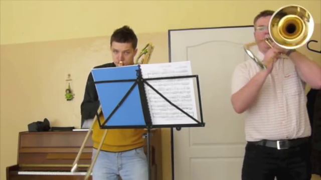 trombone duet Marco Bordogni vocalise nr4 смотреть онлайн
