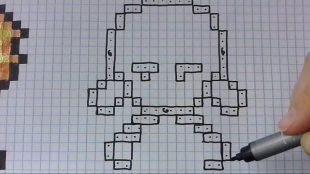 Как нарисовать Маринет Леди баг по клеточкам /рисунки в клетку,пиксель смотреть онлайн