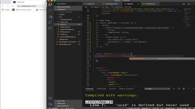 Connect React App to Firestore and Add Data смотреть онлайн