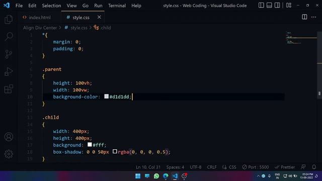 How To Align A Div Center | Div Ko Center Me Kaise Align Kare | 3 CSS Awesome Trick |Web Coding смотреть онлайн
