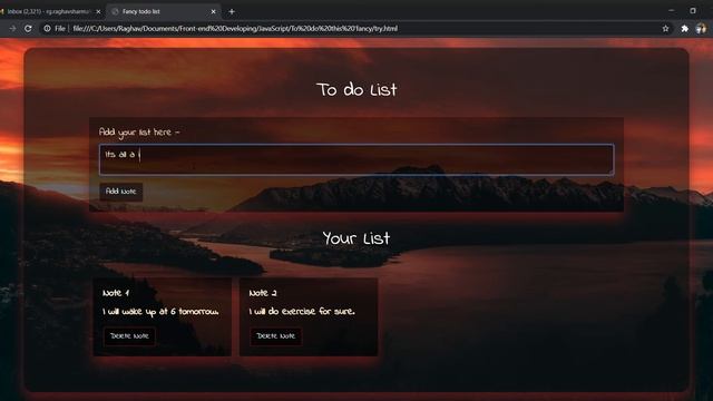 Java Script project // Todo List // Fancy смотреть онлайн