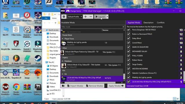 أقوى باتش تحويل فيفا 23 إلى فيفا 24 النسخة المكركة