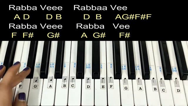 Rabba Ve - Easy Piano Tutorial With Notations And Chords - IPKKND ( Kyun Dard Hai Itna )